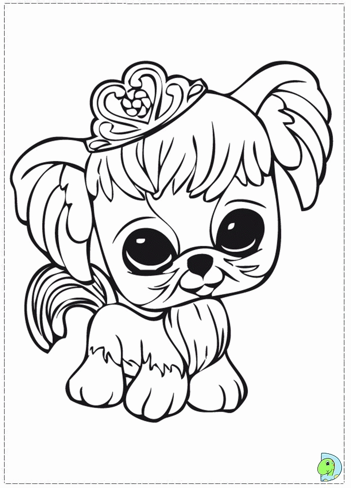 Plansa de colorat cu Littlest Pet Shop 43 38